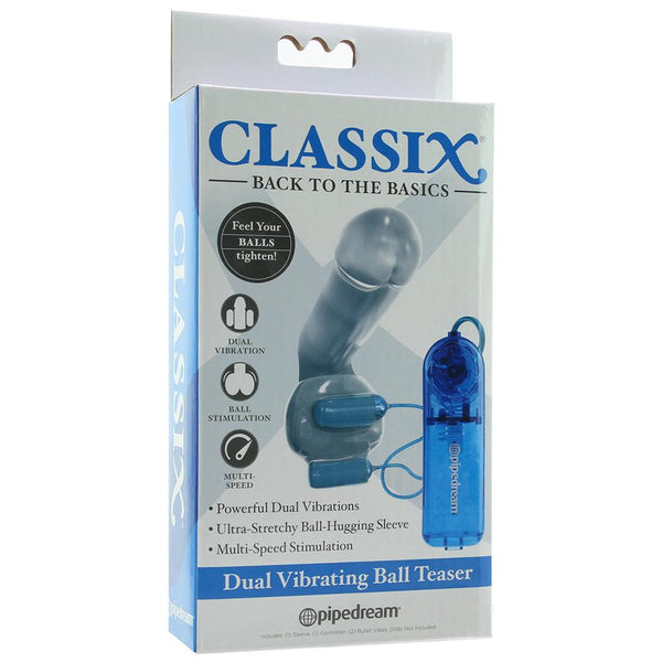 Classix Dual Vibrating Ball Teaser in Blue Pipedream