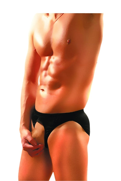 Pouchless Brief Male Power Black OS fits most